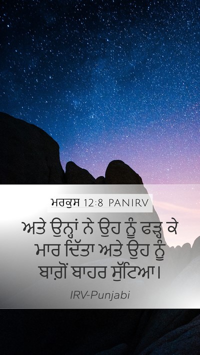 ਮਰਕੁਸ 12:8 PANIRV Mobile Phone Wallpaper - ਅਤੇ ਉਨ੍ਹਾਂ ਨੇ ਉਹ - Mobile Bible Verse Wallpaper