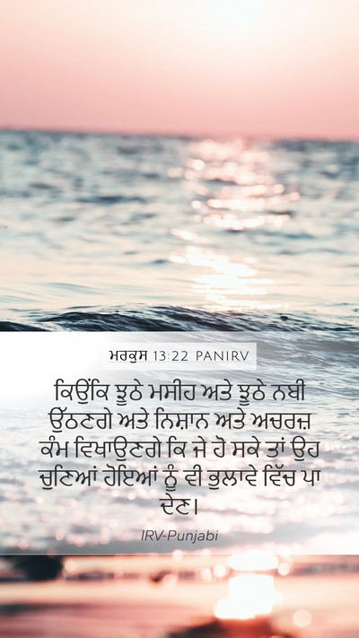 ਮਰਕੁਸ 13:22 PANIRV Bible Verse Image