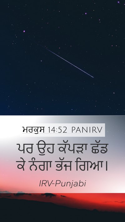 ਮਰਕੁਸ 14:52 PANIRV Bible Verse Image