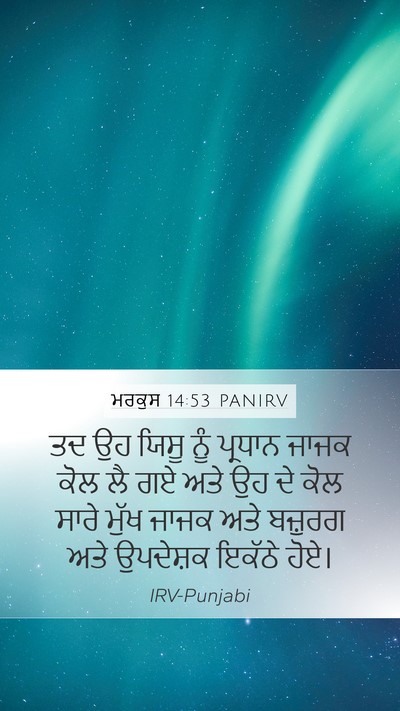 ਮਰਕੁਸ 14:53 PANIRV Bible Verse Image