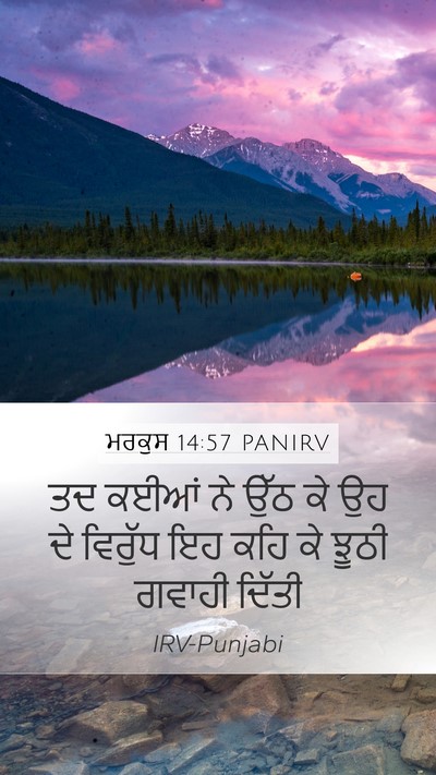 ਮਰਕੁਸ 14:57 PANIRV Bible Verse Image