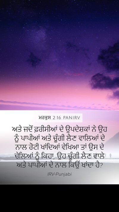 ਮਰਕੁਸ 2:16 PANIRV Bible Verse Image