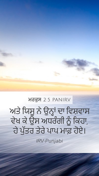 ਮਰਕੁਸ 2:5 PANIRV Bible Verse Image