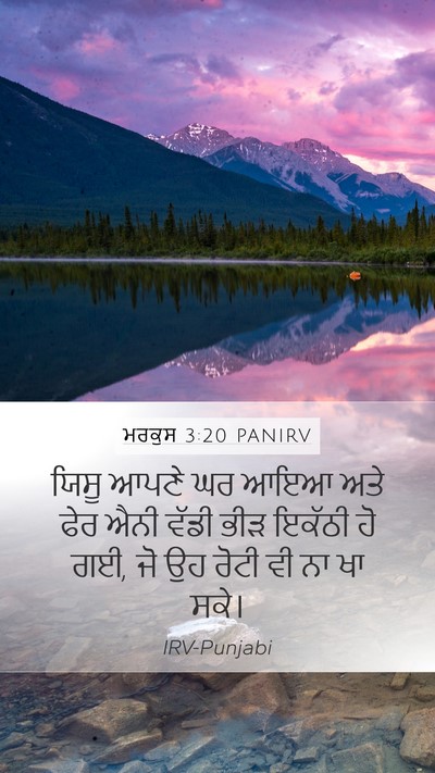 ਮਰਕੁਸ 3:20 PANIRV Bible Verse Image