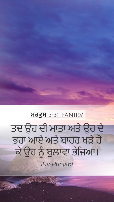 ਮਰਕੁਸ 3:31 PANIRV Bible Verse Image