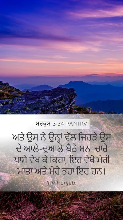 ਮਰਕੁਸ 3:34 PANIRV Bible Verse Image