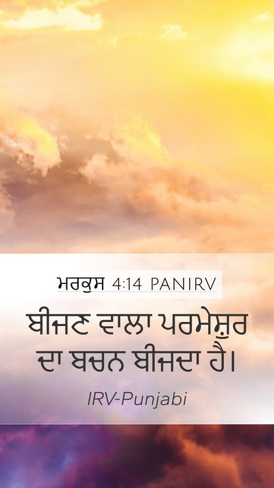 ਮਰਕੁਸ 4:14 PANIRV Bible Verse Image