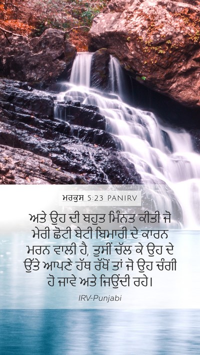 ਮਰਕੁਸ 5:23 PANIRV Bible Verse Image