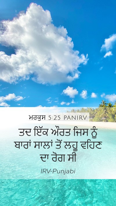 ਮਰਕੁਸ 5:25 PANIRV Bible Verse Image