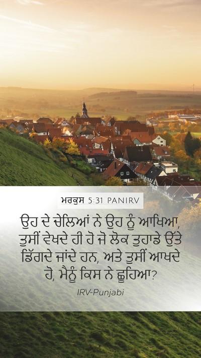 ਮਰਕੁਸ 5:31 PANIRV Bible Verse Image