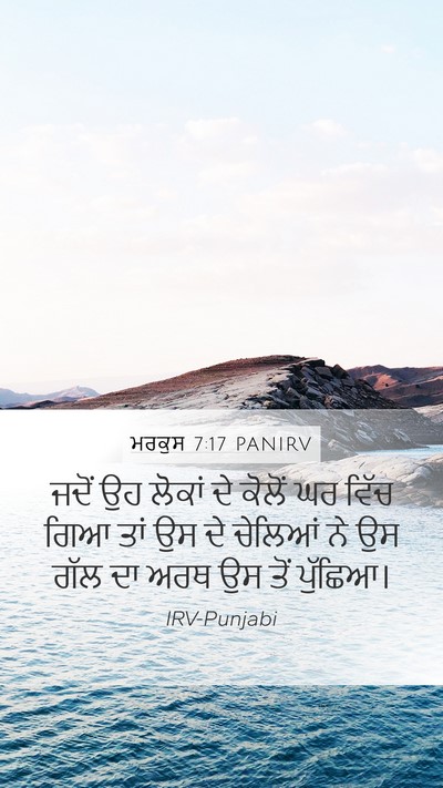 ਮਰਕੁਸ 7:17 PANIRV Bible Verse Image