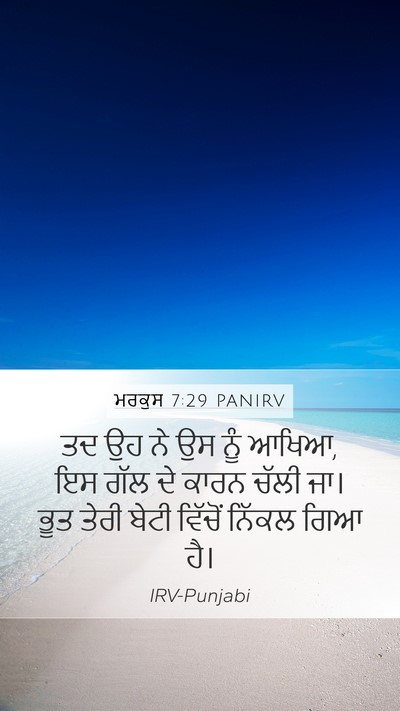 ਮਰਕੁਸ 7:29 PANIRV Bible Verse Image