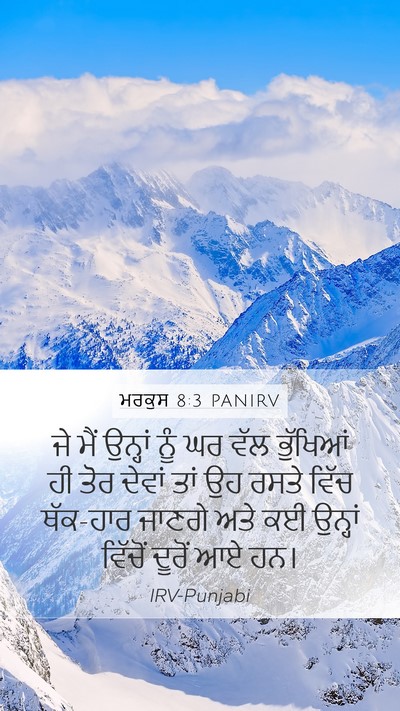 ਮਰਕੁਸ 8:3 PANIRV Bible Verse Image