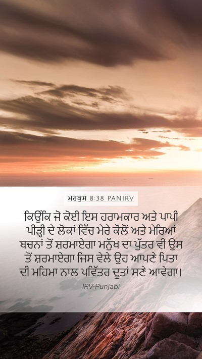 ਮਰਕੁਸ 8:38 PANIRV Bible Verse Image
