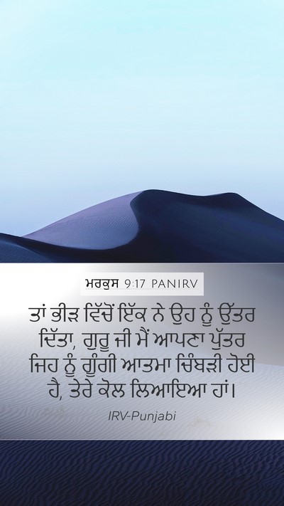 ਮਰਕੁਸ 9:17 PANIRV Bible Verse Image