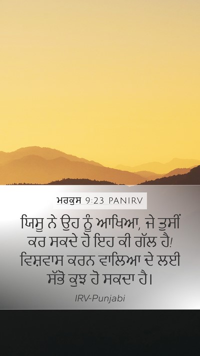 ਮਰਕੁਸ 9:23 PANIRV Bible Verse Image