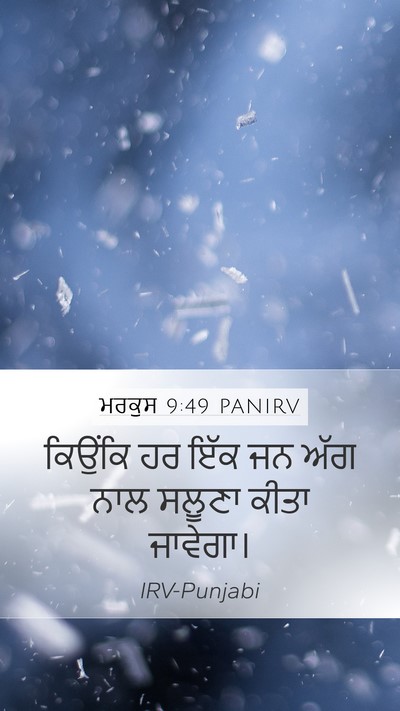 ਮਰਕੁਸ 9:49 PANIRV Bible Verse Image