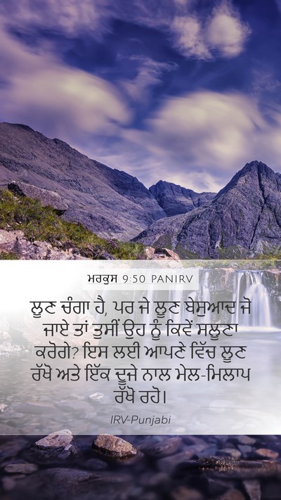 ਮਰਕੁਸ 9:50 PANIRV Bible Verse Image
