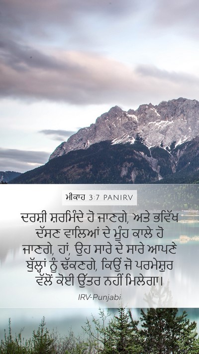 ਮੀਕਾਹ 3:7 PANIRV Bible Verse Image