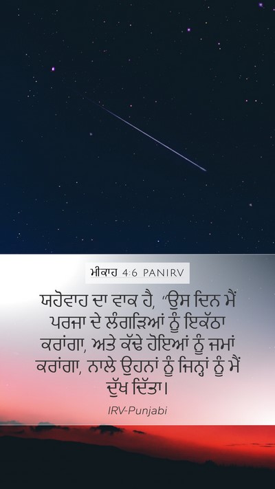 ਮੀਕਾਹ 4:6 PANIRV Bible Verse Image