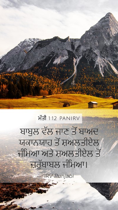 ਮੱਤੀ 1:12 PANIRV Bible Verse Image