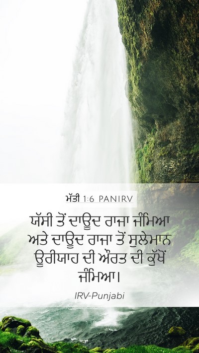 ਮੱਤੀ 1:6 PANIRV Bible Verse Image