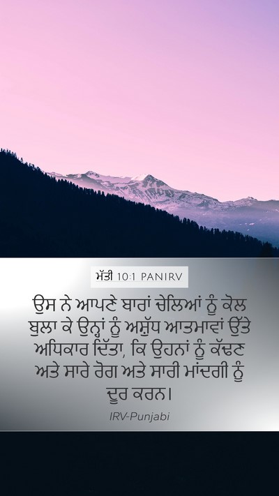 ਮੱਤੀ 10:1 PANIRV Bible Verse Image