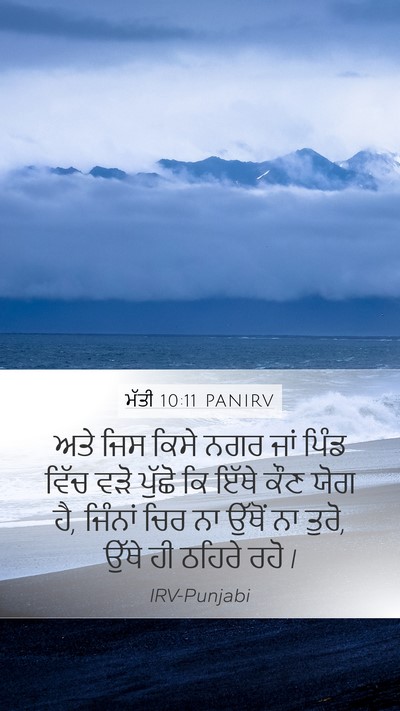 ਮੱਤੀ 10:11 PANIRV Bible Verse Image