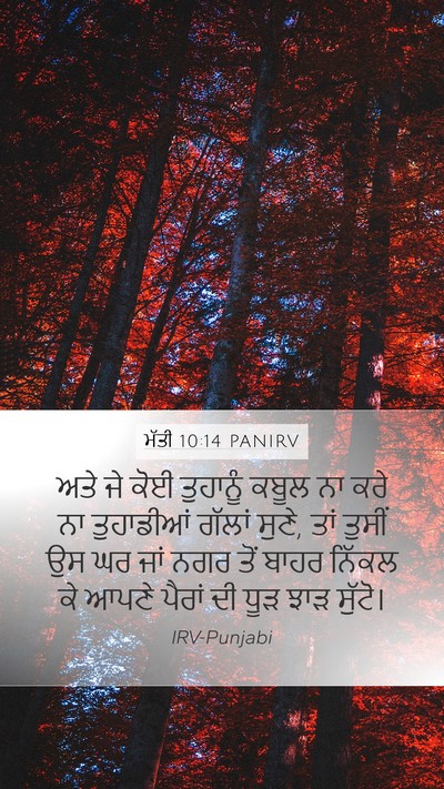 ਮੱਤੀ 10:14 PANIRV Bible Verse Image
