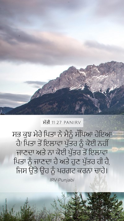 ਮੱਤੀ 11:27 PANIRV Bible Verse Image
