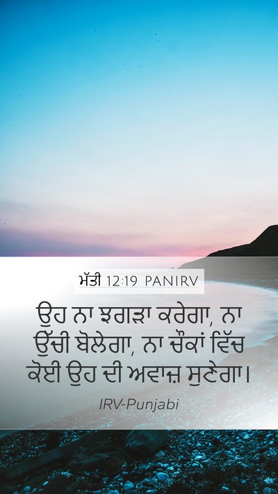 ਮੱਤੀ 12:19 PANIRV Bible Verse Image