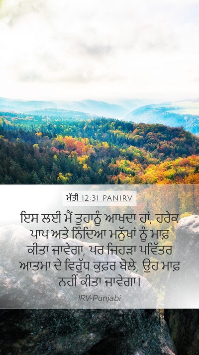 ਮੱਤੀ 12:31 PANIRV Bible Verse Image