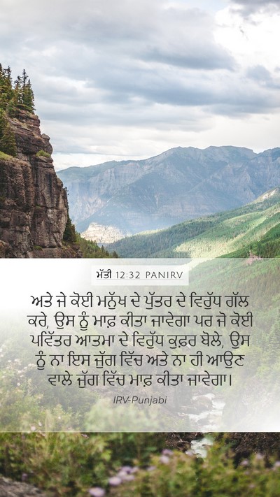 ਮੱਤੀ 12:32 PANIRV Bible Verse Image