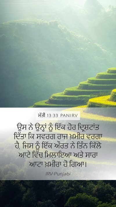 ਮੱਤੀ 13:33 PANIRV Bible Verse Image