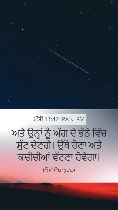 ਮੱਤੀ 13:42 PANIRV Bible Verse Image