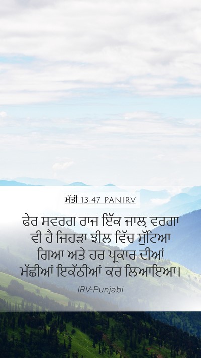 ਮੱਤੀ 13:47 PANIRV Bible Verse Image