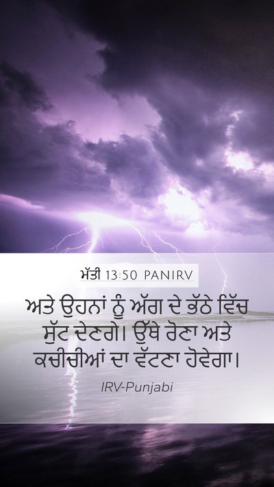 ਮੱਤੀ 13:50 PANIRV Bible Verse Image