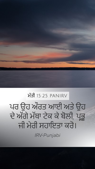 ਮੱਤੀ 15:25 PANIRV Bible Verse Image