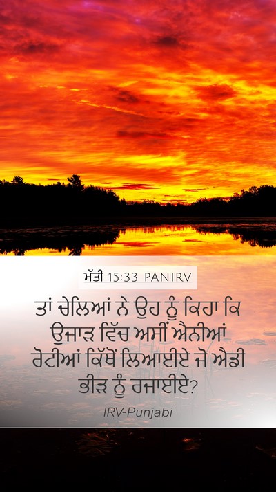 ਮੱਤੀ 15:33 PANIRV Bible Verse Image