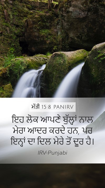 ਮੱਤੀ 15:8 PANIRV Bible Verse Image