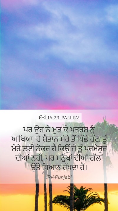 ਮੱਤੀ 16:23 PANIRV Bible Verse Image
