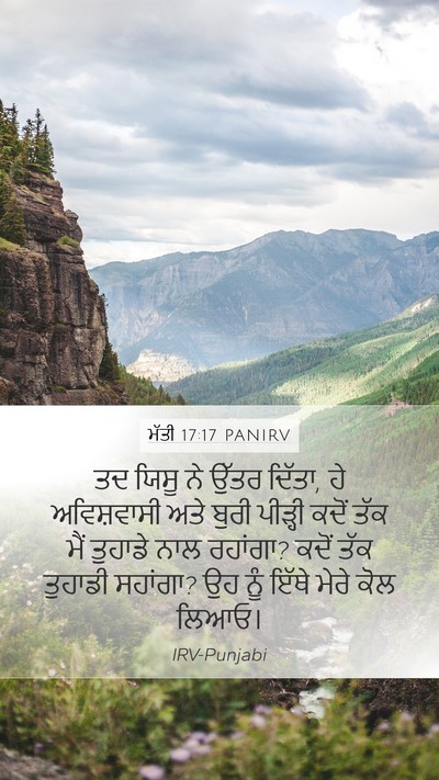 ਮੱਤੀ 17:17 PANIRV Bible Verse Image