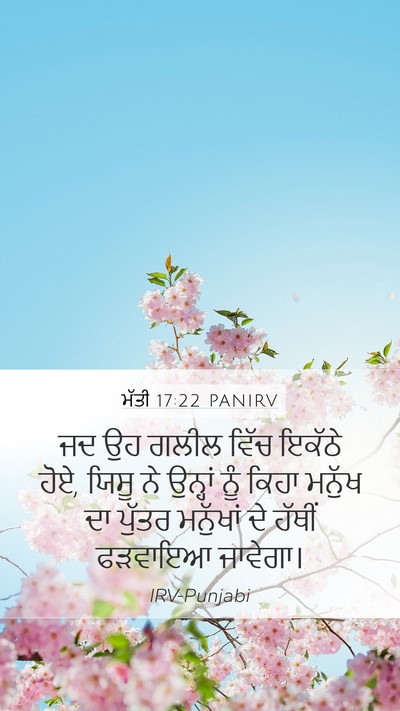 ਮੱਤੀ 17:22 PANIRV Bible Verse Image