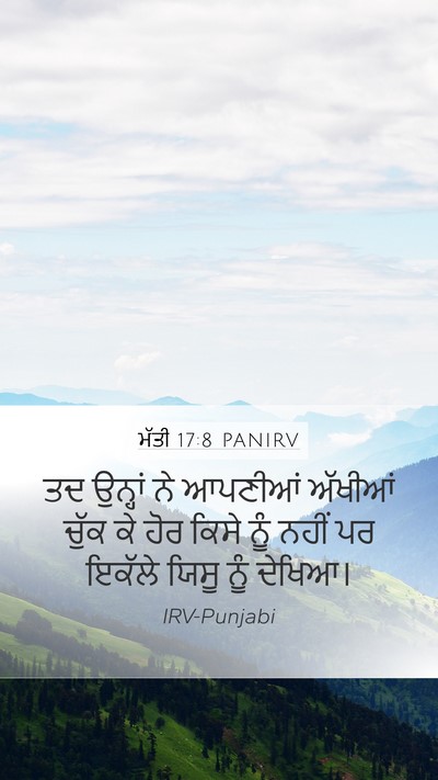 ਮੱਤੀ 17:8 PANIRV Mobile Phone Wallpaper - ਤਦ ਉਨ੍ਹਾਂ ਨੇ - Mobile Bible Verse Wallpaper