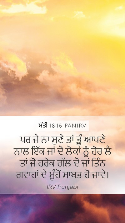 ਮੱਤੀ 18:16 PANIRV Bible Verse Image