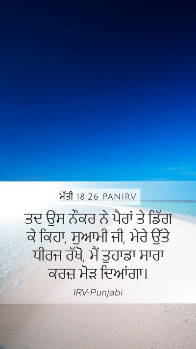 ਮੱਤੀ 18:26 PANIRV Bible Verse Image