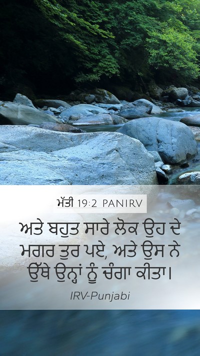 ਮੱਤੀ 19:2 PANIRV Bible Verse Image