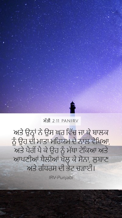 ਮੱਤੀ 2:11 PANIRV Bible Verse Image