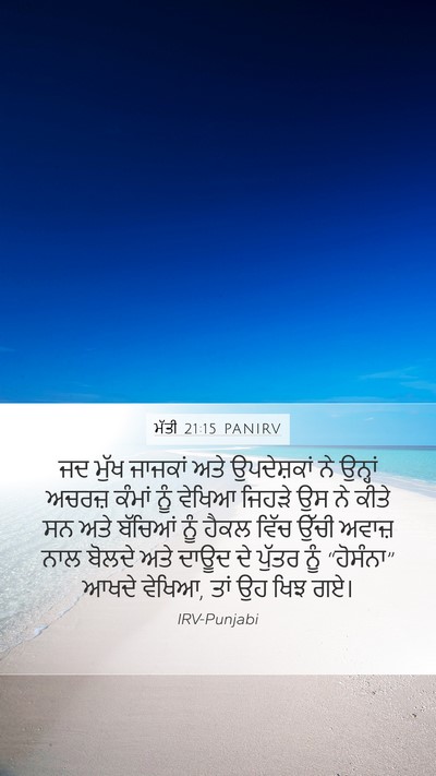 ਮੱਤੀ 21:15 PANIRV Bible Verse Image