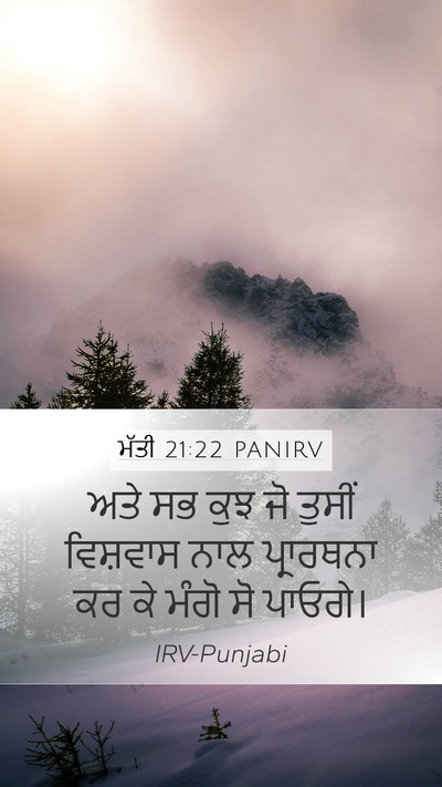 ਮੱਤੀ 21:22 PANIRV Bible Verse Image
